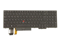 Lite-On - Erstatningstastatur for bærbar PC - med Trackpoint, UltraNav - bakbelysning - QWERTY - Gresk - svart - FRU - for ThinkPad P15s Gen 2 20W6, 20W7 T15 Gen 2 20W4, 20W5