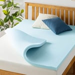 Best Price Mattress Surmatelas pour très Grand lit – Surmatelas en Mousse à mémoire de Forme en Gel de 3,8 cm avec surmatelas rafraîchissant, très Grand lit