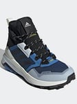 adidas Terrex Terrex Trailmaker Mid COLD.RDY Hiking Shoes - Beige/Black/Blue, Beige/Black/Blue, Size 4, Women