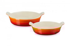 Le Creuset Heritage Runda Ugnsformar 20/24cm, Volcanic
