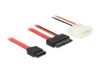 Delock - Sata-Kabel - Smal Sata (Hona) Till 4 Pin Intern Effekt, Sata - 70 Cm
