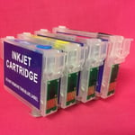 4 Refillable Empty ARC Refill Ink Cartridges For Epson Workforce WF 7515 WF7515