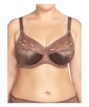 Elomi Womens Cate Full Cup Side Support Bra - Brown - Size 40FF