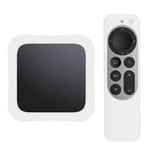 Apple TV 4K 2021 set-top box + fjärrkontroll fodral - Vit