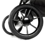 Jane Twinlink twin pushchair Cold Black from birth to 15kg with raincover