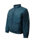 Nike Childrens Unisex Boys Reversible Padded Coat Junior Bomber Jacket Teal Navy 461322 452 - Blue Textile - Size Small