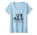 Womens I love Paris J-Adore Paris V-Neck T-Shirt