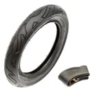 Tyre & Inner Tube 12.5 x 2.25 Flame Tread 2Ply Fits Quinny Speedi Pushchair Pram