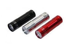 HQ torch-l-box04 – Lanterne (Hand Flashlight, LED, AAA R03, multicolore, aluminium, verre)