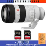 Sony FE 70-200mm F2.8 GM OSS II + 2 SanDisk 32GB Extreme PRO UHS-II SDXC 300 MB/s + Guide PDF '20 TECHNIQUES POUR RÉUSSIR VOS PHOTOS