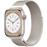 Milanese loop-rem för Apple Watch-band 44mm 40mm 45mm 49mm 41mm 38mm 42mm 44 mm Armband iwatch Series 9 3 6 5 SE 7 8 Ultra 2 starlight starlight starlight 38mm 40mm 41mm