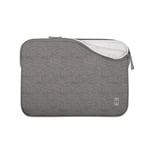 MW Laptop Cover Compatible with Apple Macbook Pro 16" – Laptop Sleeve 16-inch with Soft Padded Memory Foam – Zippered Laptop Protective Case with Anti-Scratch Interior – Basic (Grey/White)