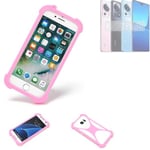 protective ring for Xiaomi 13 Lite Silicone Case Softcase Bumper pink