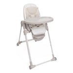 Chicco Polly Armonia Chaise Haute Bebé Évolutive, pour Enfants de 0 Mois à 40 kg, 9 Niveaux de Hauteur, 3 Positions d'Inclinaison, Repose-Pieds Réglables, Pliage compact, 4 Roues, Blanc