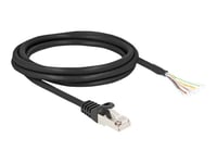 Delock-Kabel Rj50-Kontakt För Att Öppna Kabeländar S/Ftp 2 M Svart