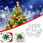 Fondant Cake Cookie Sugarcraft Icing Plunger Decorating Baking D 22 Piece Christmas Collection
