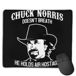 Chuck Norris Holds Air Hostage Customized Designs Non-Slip Rubber Base Gaming Mouse Pads for Mac,22cm×18cm， Pc, Computers. Ideal for Working Or Game