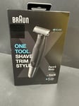 Braun XT5 One Tool Shave Trim Style Face& Body One Blade Hybrid Trimmer 4D Blade
