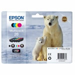 Genuine Epson 26 Multipack T2616 Ink Cartridges Expression XP-710 XP-700 XP-510