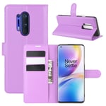 OnePlus 8 Pro PU Wallet Case Purple