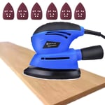Electric Mouse Sander Detail Sanding Machine Wood Working DIY Tools +Sandpapers