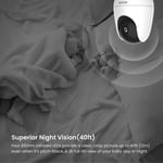 TENDA 4MP Smart UHD Indoor WI-FI Camera Security Home Baby Network IP CCTV Cam