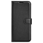 Samsung Galaxy M34 (5G) / F34 (5G) Litchi Konstläder Fodral m. Plånbok - Svart
