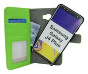 Skimblocker Magnet Fodral Samsung Galaxy J4 Plus (J415FN/DS) (Grön)