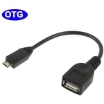 Cable USB Samsung Galaxy Tab Noir Micro USB OTG Cable
