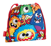 Montichelvo Montichelvo Drawstring Bag Pr Furry Cartable, 26 cm, Multicolore (Multicolour)