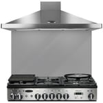 Rangemaster UNBSP994GY 100cm Grey Glass Splashback