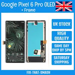 Google Pixel 6 Pro OLED LCD Display Screen Touch Digitizer + Frame Bezel