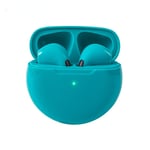 Original Pro 6 TWS Casque sans fil Fone Écouteurs Bluetooth Casque stéréo Mini In Ear Charging Box Écouteurs pour téléphone portable-vert
