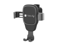 Techly I-SMART-GRAV, Mobiltelefon/Smartphone, Passiv hållare, Bil/dörr, Svart