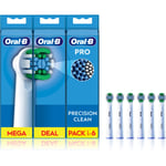 Oral B PRO Precision Clean toothbrush replacement heads 6 pc