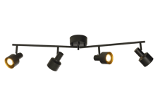FERDINAND takspot 4:a vikbar, svart - Aneta Lighting