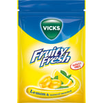Vicks Halstablett Fruity Fresh Lemon/Menthol Sockerfri 72 gram