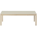 Workshop Sohvapöytä 43x120 cm, Warm Grey Linoleumi / Tammi