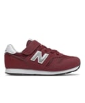 New Balance Girls Girl's Juniors 373 Bungee Lace with Top Trainers in Burgundy - Size UK 4.5