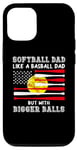 Coque pour iPhone 14 Pro Définition Softball Dad Like A Baseball Dad sur le dos