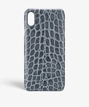 The Case Factory Skal iPhone Xr Croco Grå