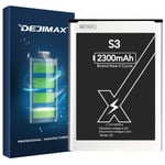DEJIMAX Battery Replacement for SAMSUNG Galaxy S3, 2300mAh with NFC Lithium Polymer for I9300/EB-L1G6LLU