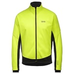 GORE WEAR Men's Thermal Cycling Jacket, C3, GORE-TEX INFINIUM, Neon Yellow/Black, M