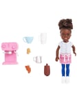 Barbie Chelsea Can Be... Barista Doll And 7 Career-themed Accessories Including Coffee Maker