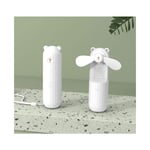 BISBISOUS Mini ventilateur portable Ventilateur usb rechargeable personnel idéal à piles (Blanc) Bisbisous