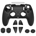For PS5 Control Handle Dustproof Silicone Case Cover with Anti-slip Particle