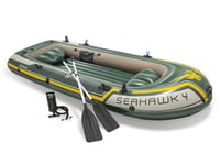 Kit bateau gonflable 4 places Seahawk 4 avec rames et gonfleur - Intex