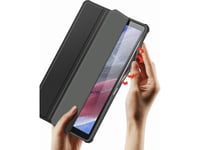 Dux Ducis Dux Ducis Toby Bepansrat Flip Fodral Smart Case För Samsung Galaxy Tab A7 Lite Med Pennhållare Svart