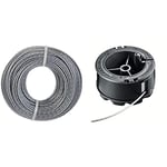 Bosch F016800462 Replacement 24 m x 1.6 mm Spool Thread for ART 30-36, ART 24, ART 27 and ART 30 & UniversalGrassCut spool with 6m 1.6mm line and sleeve