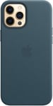 Genuine / Official Apple iPhone 12 Pro Max Leather MagSafe Case - Baltic Blue